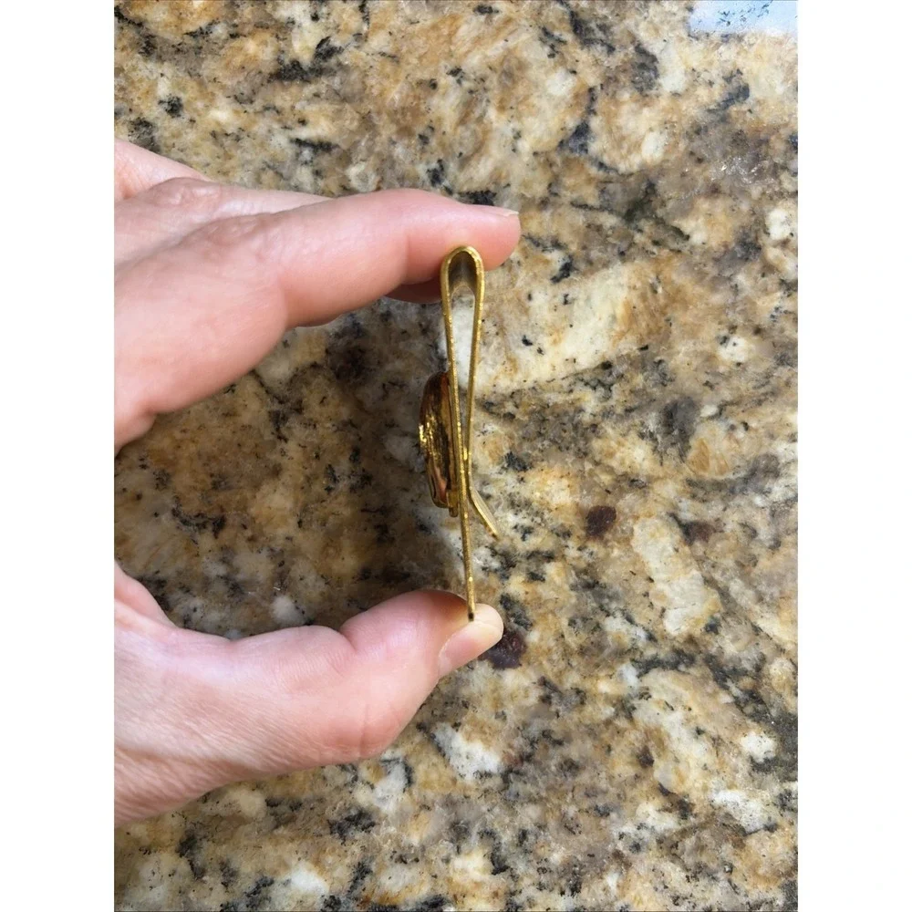 Vintage VTG Gold Plated Golf Bob Hope Memorabilia Collectible Money Clip‎